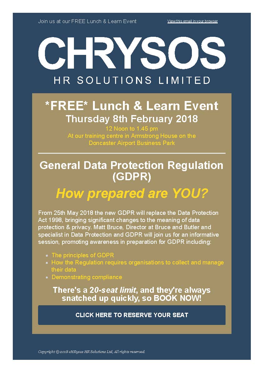 GDPR - How prepared are YOU?